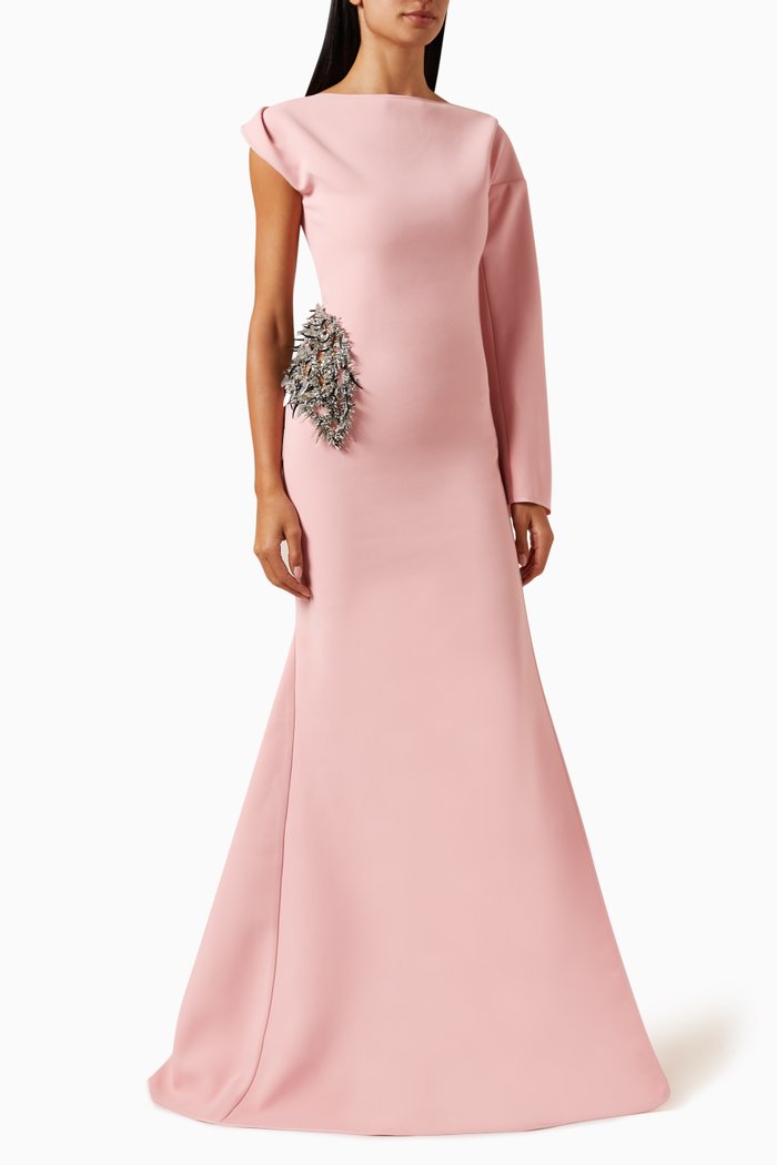 

Seduction Embellished Gown, Pink