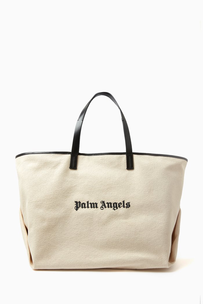 

Medium Logo-embroidered Tote Bag in Canvas, White