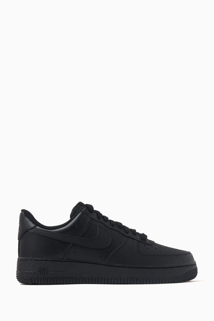 

Air Force 1 07' Rec Sneakers in Leather, Black