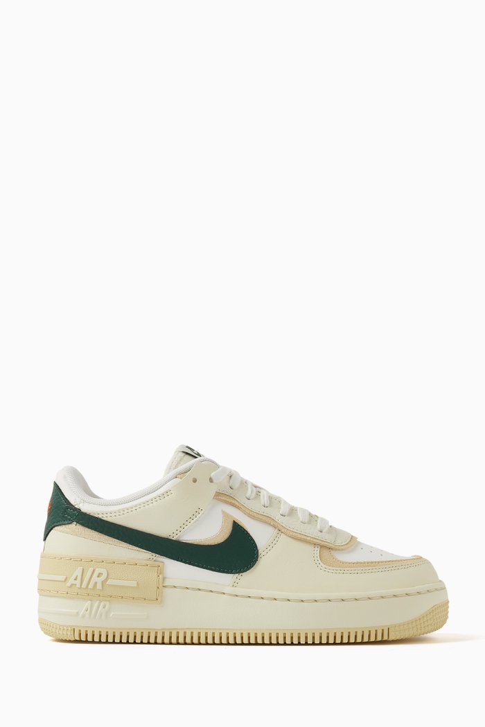 

Air Force 1 Shadow Low-top Sneakers in Mixed Leather, Neutral