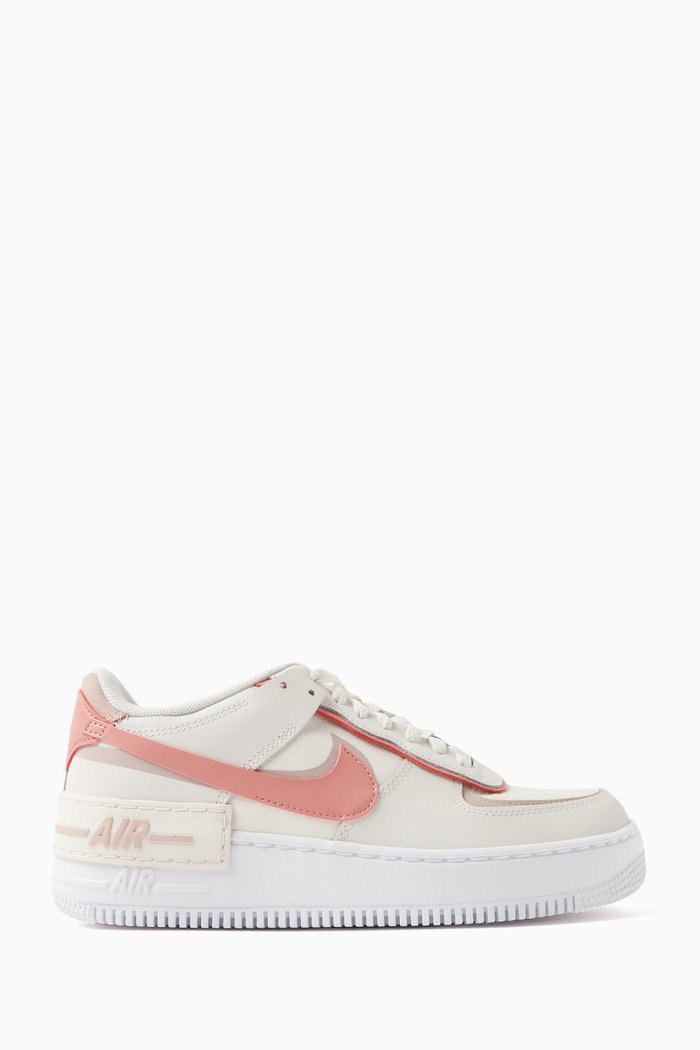 

Air Force 1 Shadow Sneakers in Leather, Pink
