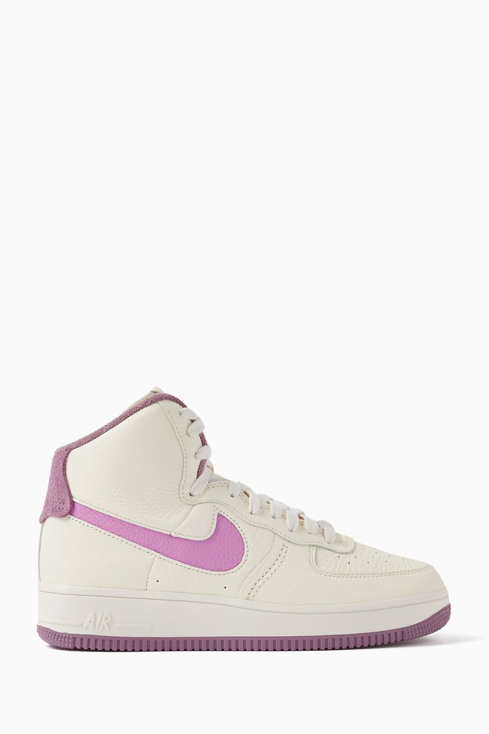 

Air Force 1 Sculpt Sneakers in Suede, Purple