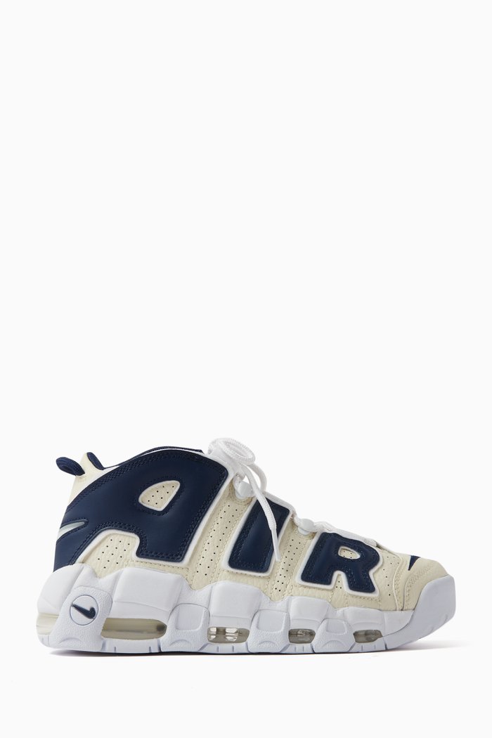 

Air More Uptempo Sneakers in Leather, White