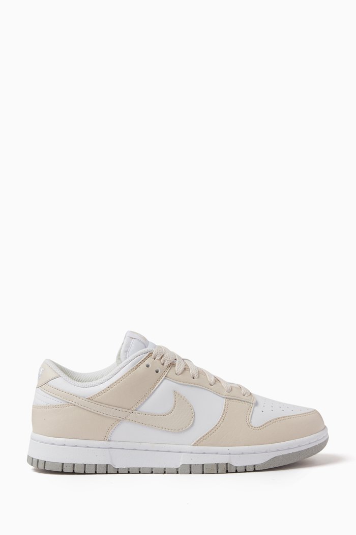 

Dunk Low-top Sneakers in Leather, Neutral