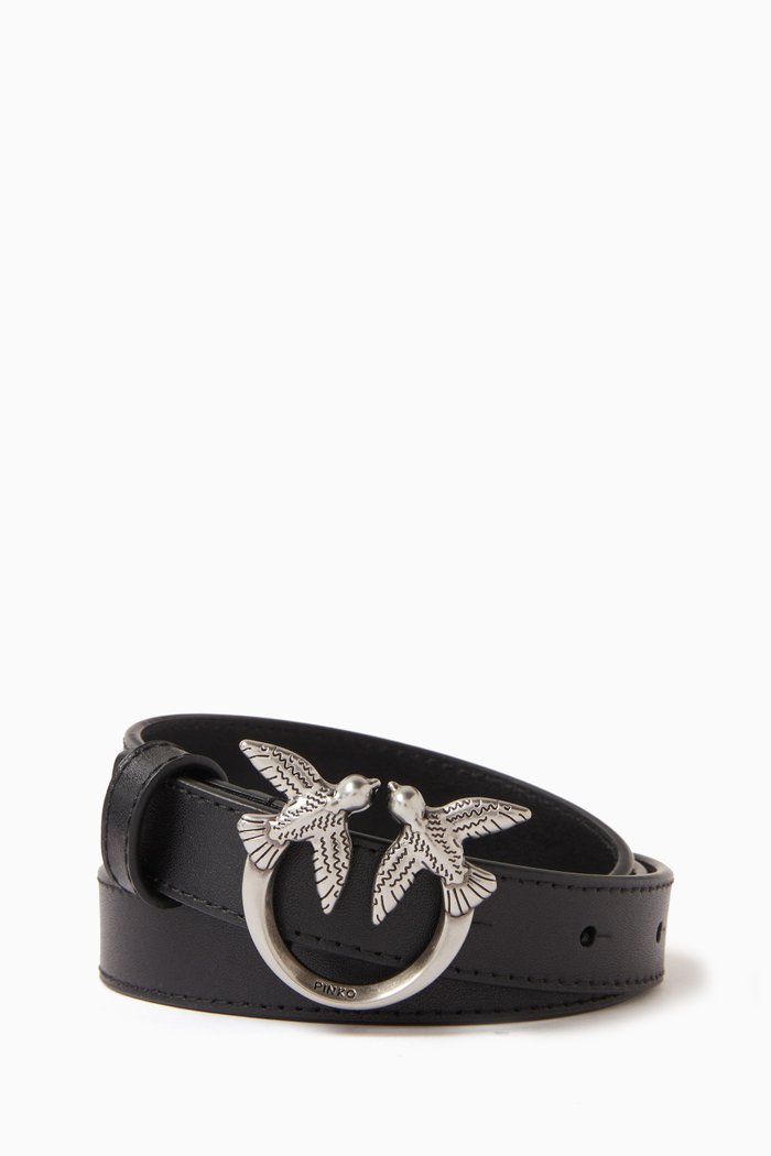 

Love Berry H2 Belt in Leather, Black