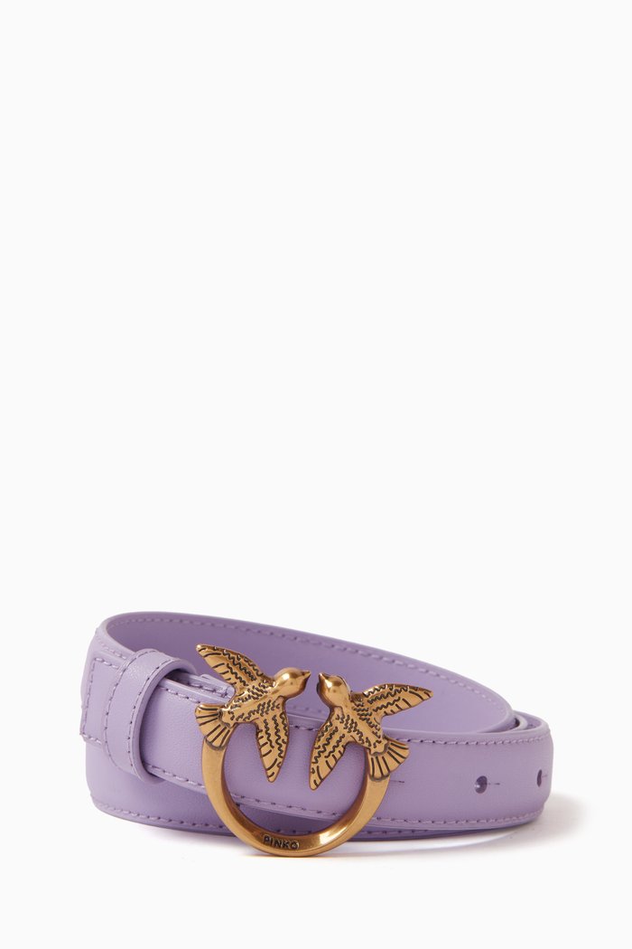 

Love Berry H2 Belt in Leather, Purple