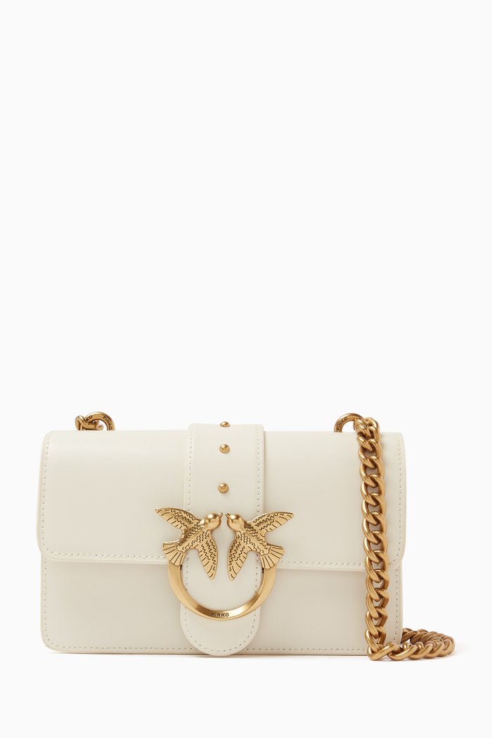 

Mini Love One Bag in Smooth Leather, White