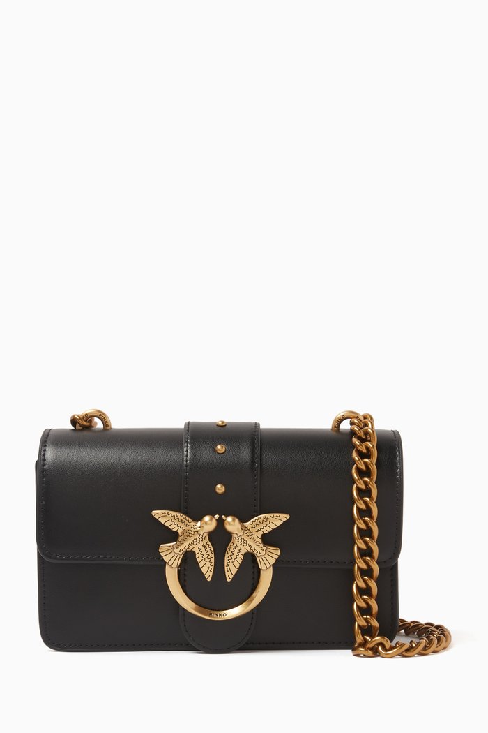 

Mini Love One Bag in Smooth Leather, Black