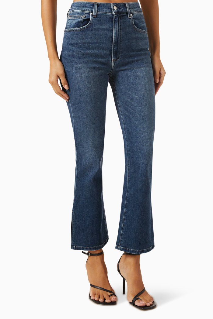 

Stella Crop Flared Jeans, Blue