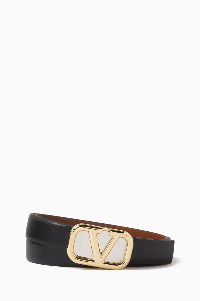 

Valentino Garavani VLOGO Signature Belt in Box Calf, 20mm, Brown