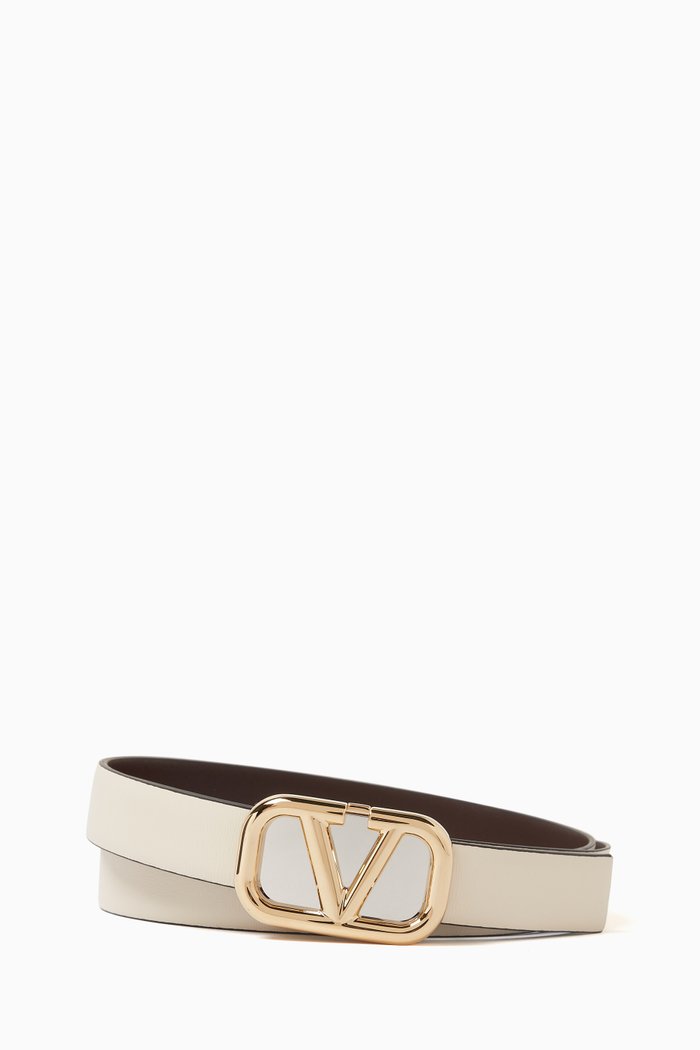 

Valentino Garavani VLOGO Signature Belt in Box Calf, 20mm, Brown