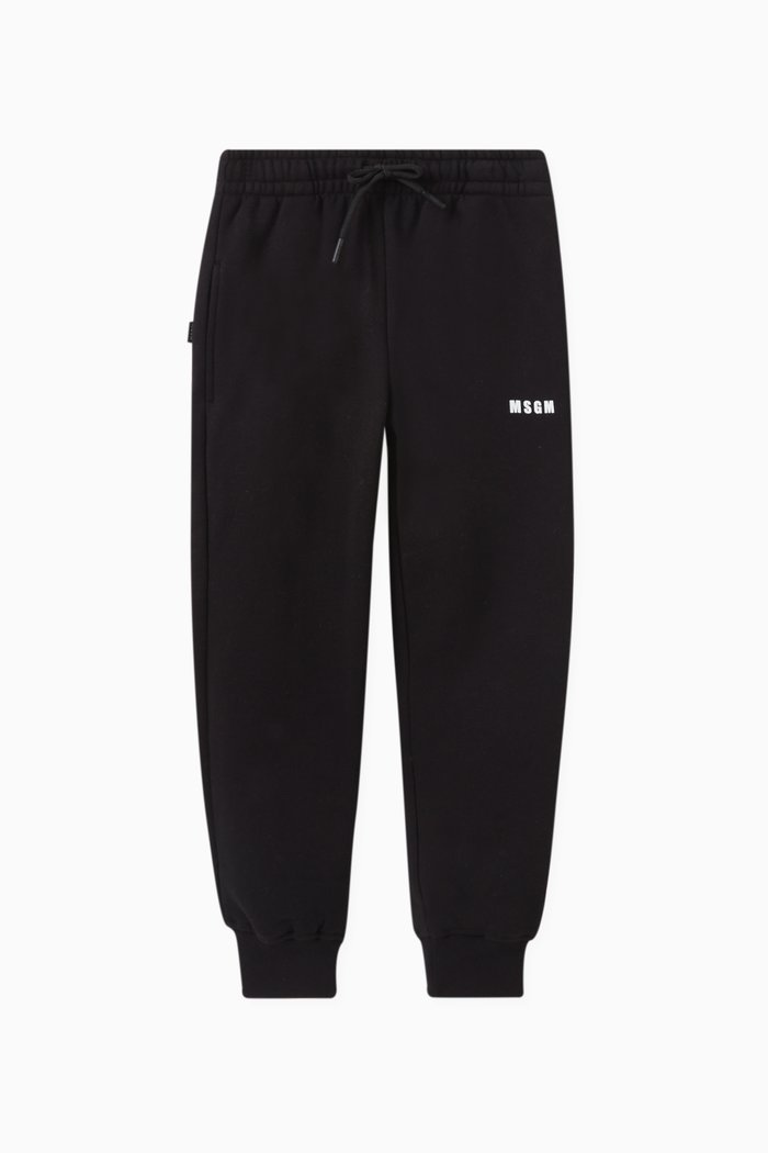 

Logo Sweapantst in Cotton Jersey, Black