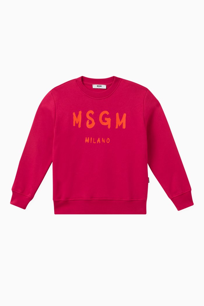 

Logo-print Sweatshirt in Cotton, Pink