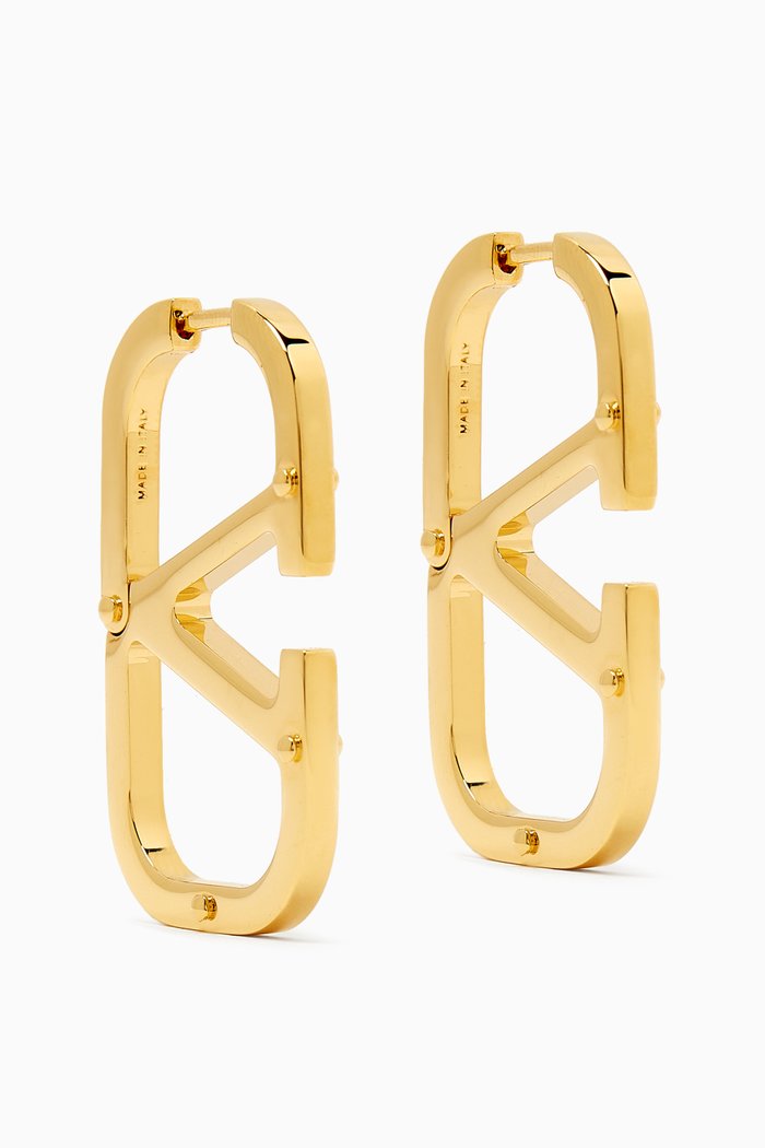 

Valentino Garavani VLOGO Signature Earrings in Metal, Gold