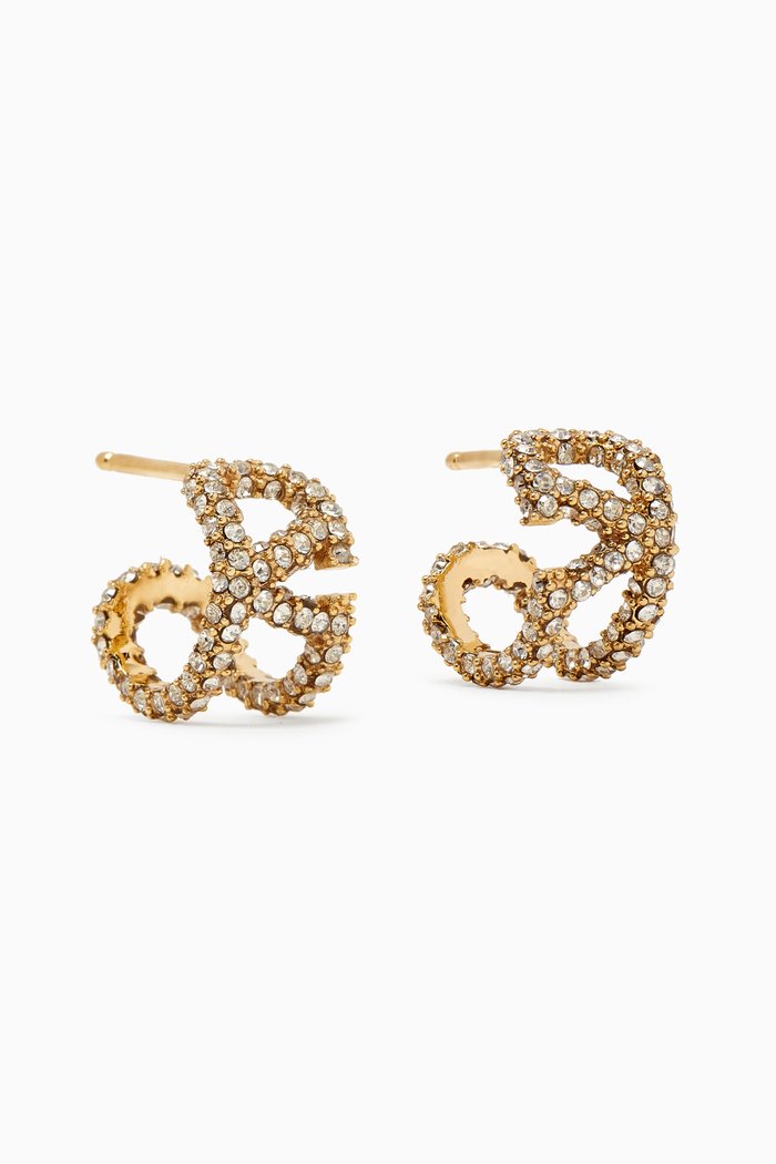 

Valentino Garavani VLOGO Signature Mini Earrings in Metal, Gold