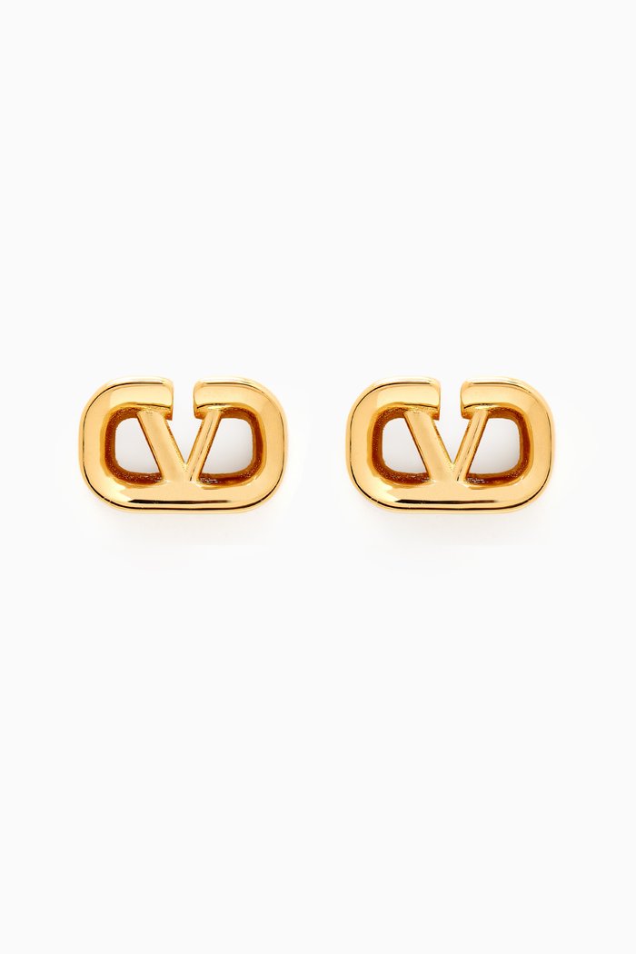 

Valentino Garavani VLogo Signature Stud Earrings in Metal, Gold