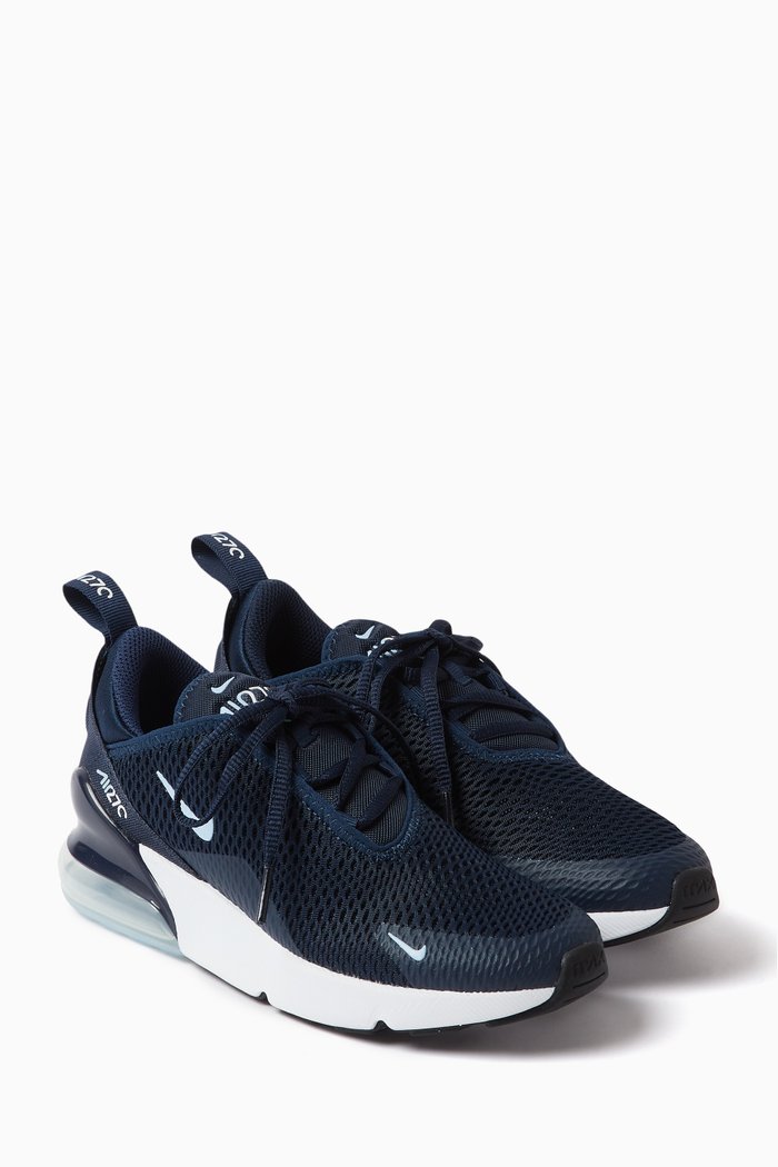 

Air Max 270 Sneakers in Woven Fabric, Blue