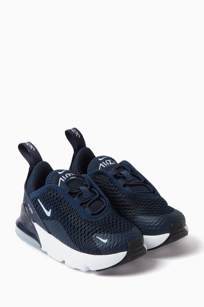 

Air Max 270 Sneakers in Woven Fabric, Blue