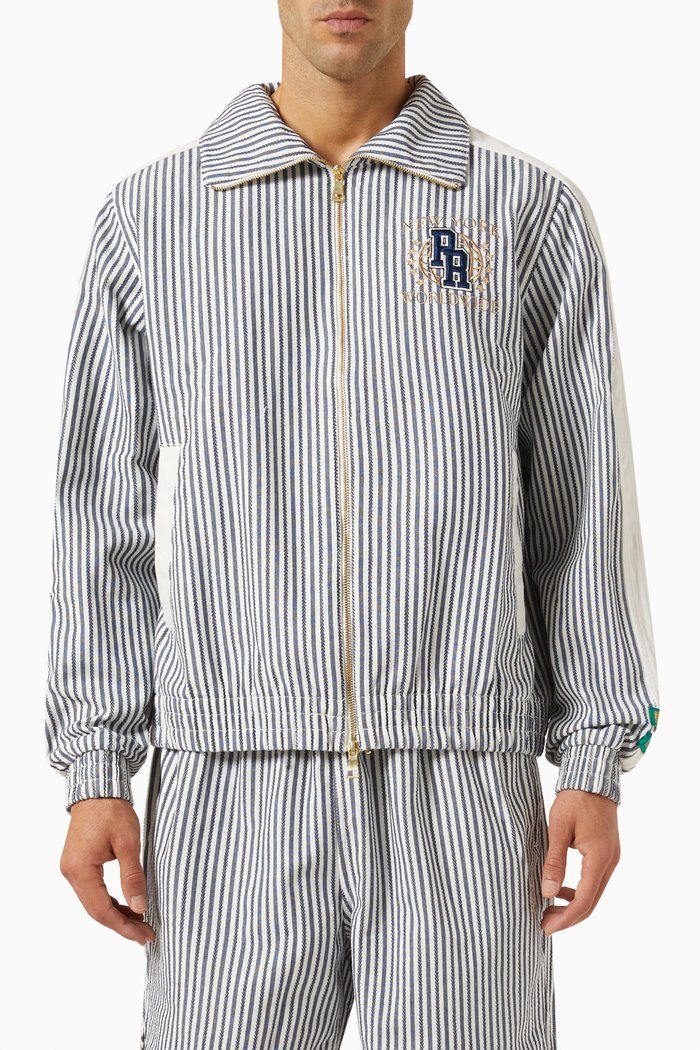 

x Rhuigi T7 Track Jacket in Cotton-jacquard, Blue