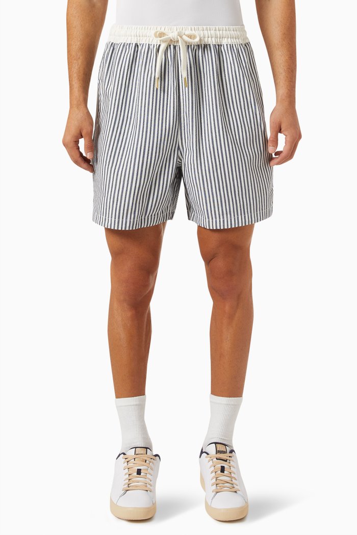 

x Rhuigi Summer Shorts in Cotton-jacquard, Blue