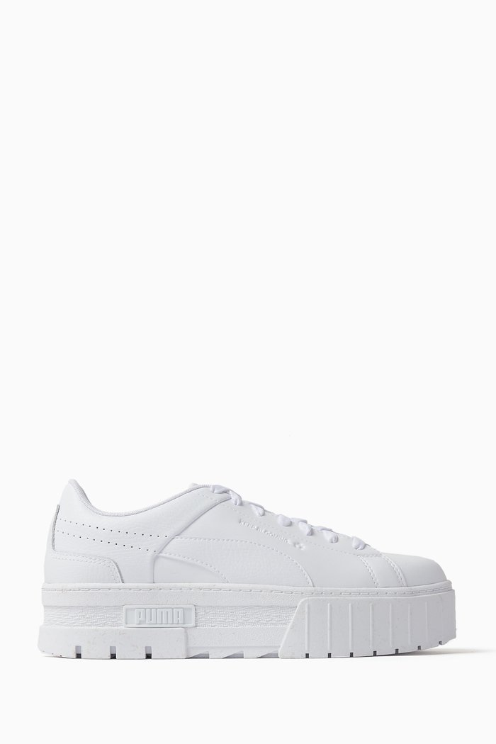 

Mayze Be A Poem Sneakers in Leather, White