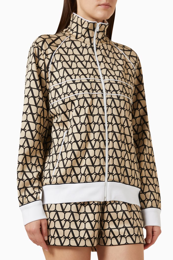 

Valentino Garavani Toile Iconographe Zip Sweatshirt, Multicolour