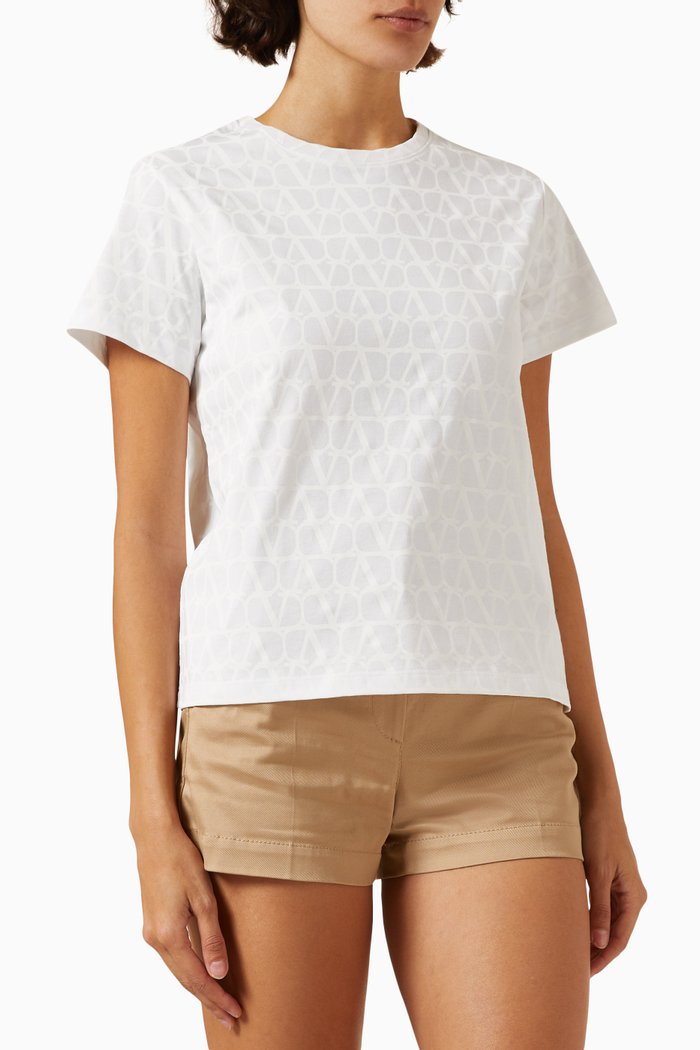 

Valentino Toile Iconographe T-shirt in Cotton-jersey, Multicolour