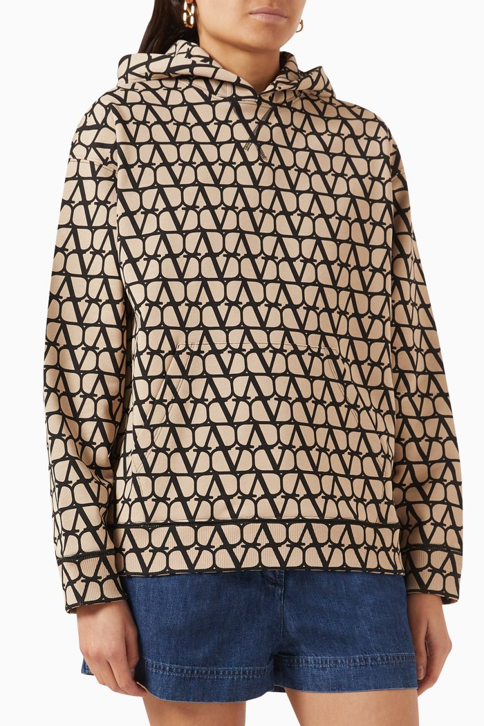 

Valentino Toile Iconographe Hoodie in Jersey, Multicolour