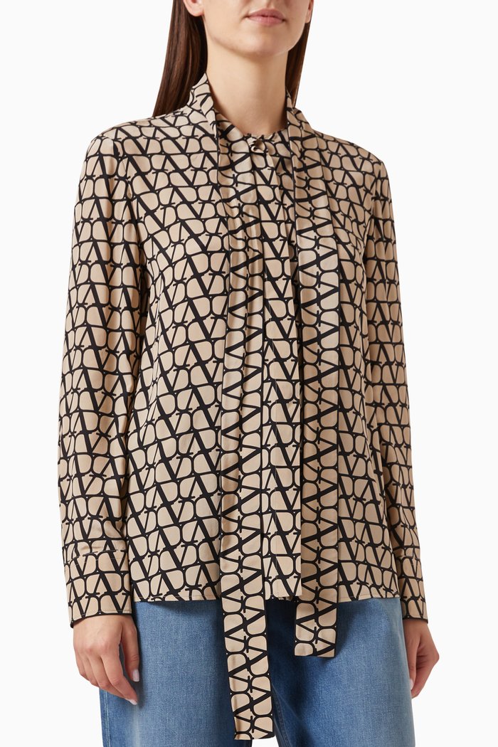 

Toile Iconographe Blouse in Crepe de Chine, Multicolour