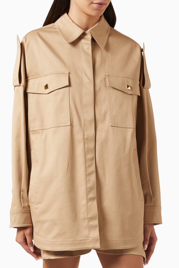 

Valentino Shirt in Stretch-cotton, Neutral