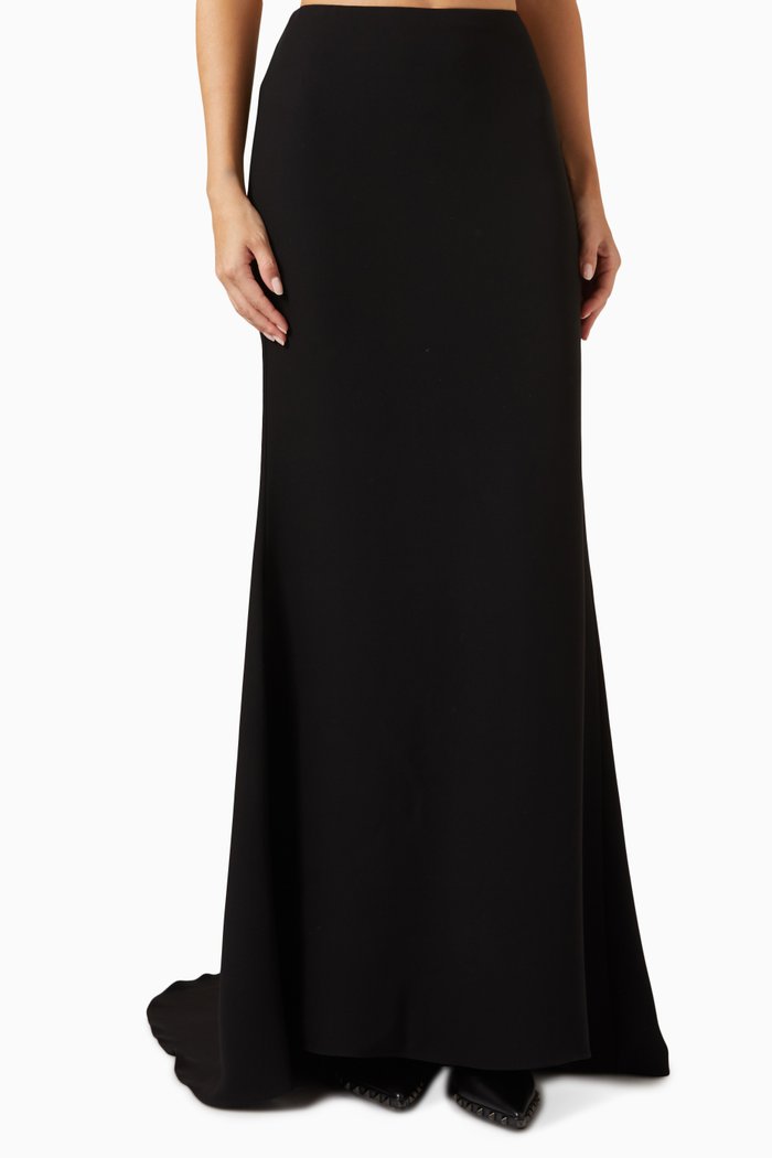 

Valentino Garavani Maxi Skirt in Cady, Black