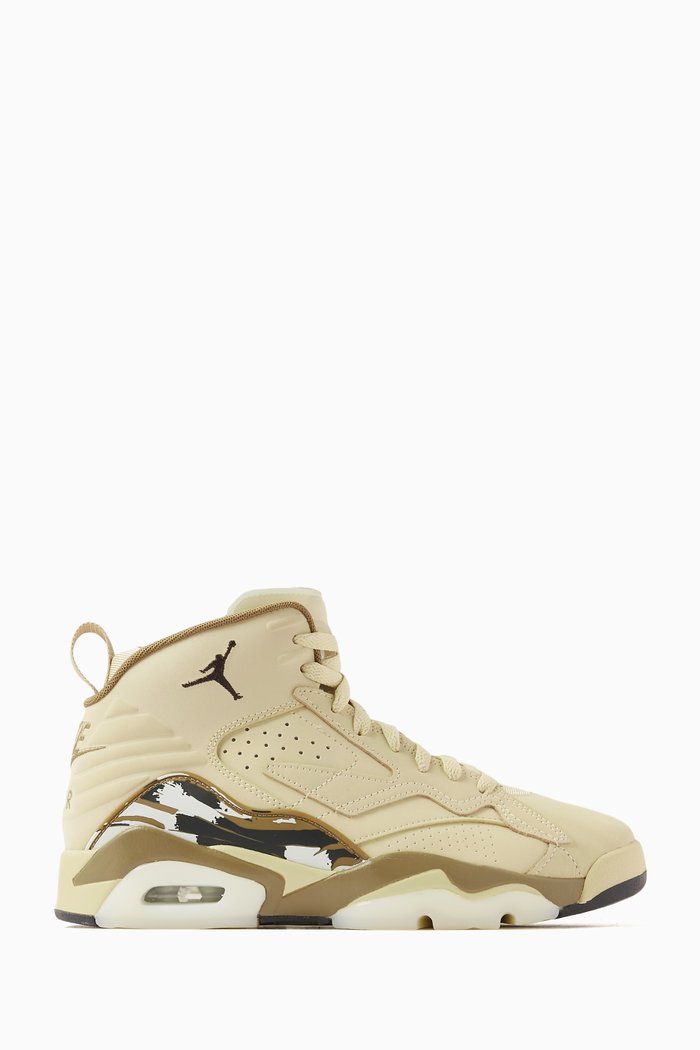 

Jumpman 3 Peat Sneakers in Leather and Textile, Neutral