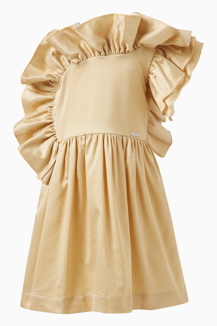 

Solstice Dress in Cotton, Gold