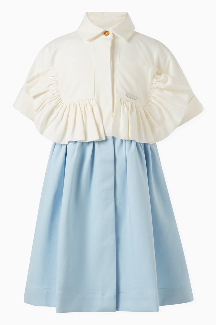 

Once In A Blue Moon Shirt Dress in Cotton & Cotton Blend
