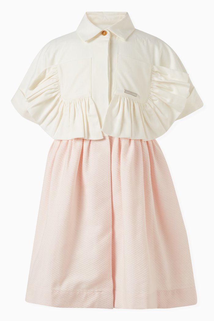 

Once In A Blue Moon Shirt Dress in Cotton & Cotton Blend, Pink