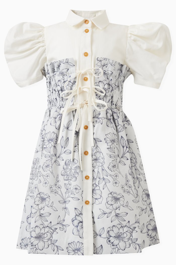 

Drift Dress in Cotton, Grey