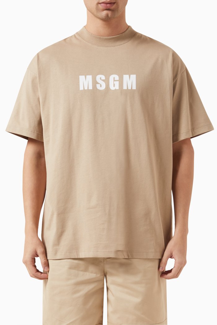 

Logo T-shirt in Cotton, Neutral