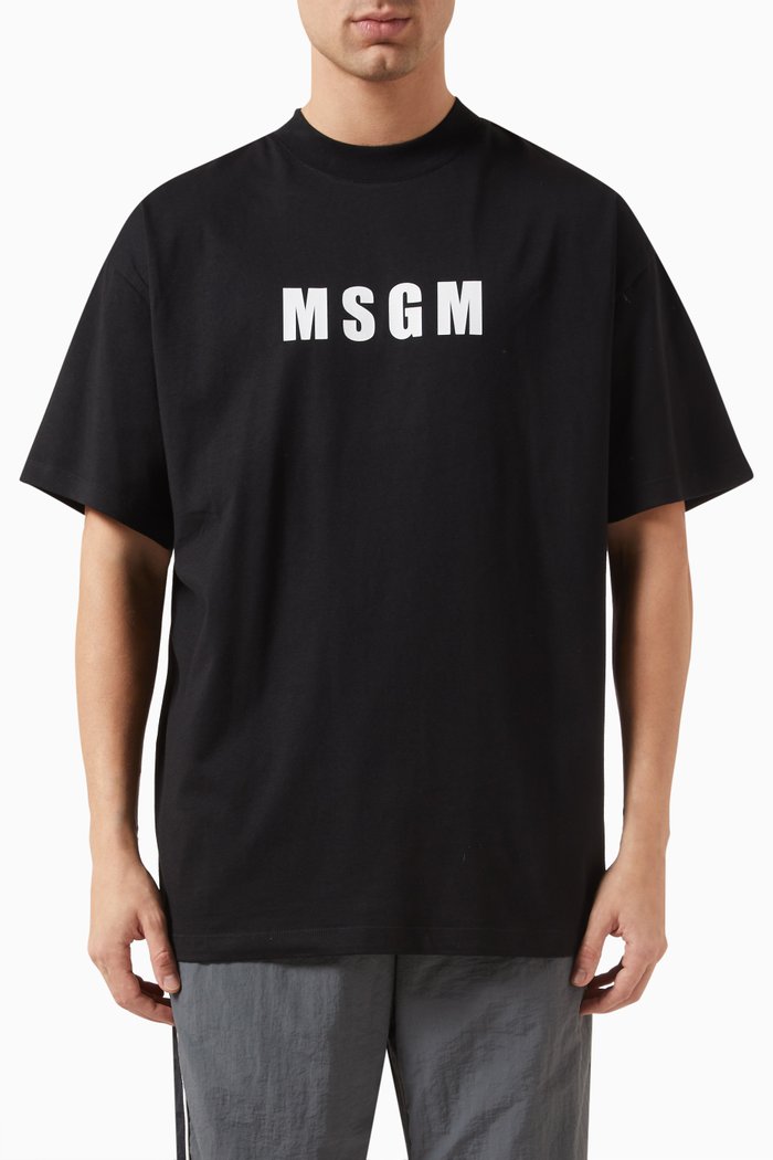 

Logo T-shirt in Cotton, Black