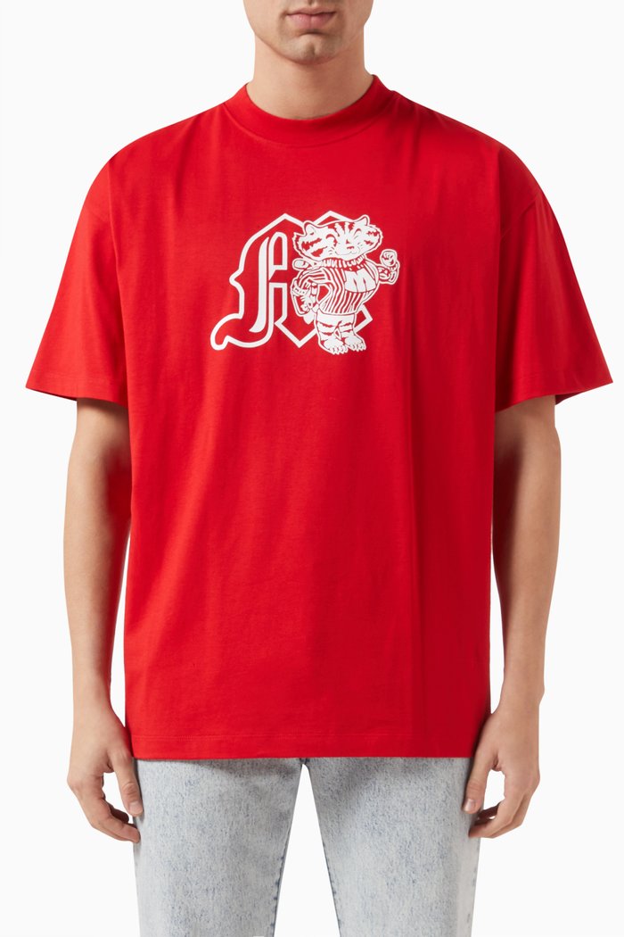 

Graphic Logo T-shirt in Cotton, Red