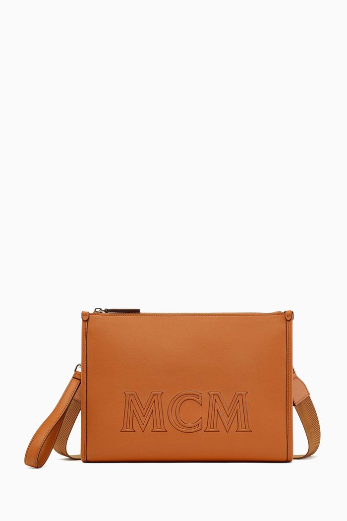 

Large Aren Crossbody Bag in Spanish Calf Leather, Brown