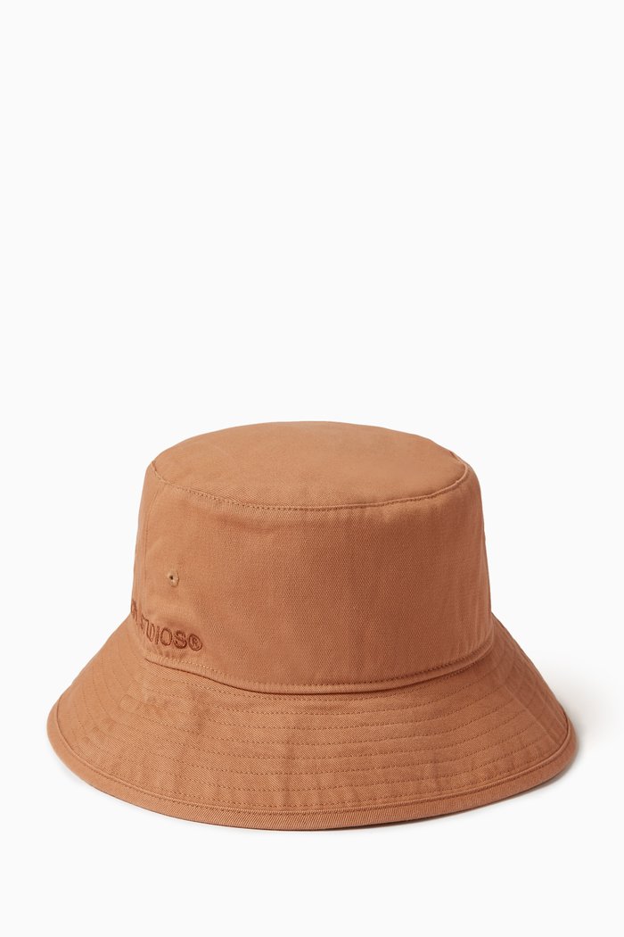 

Brimmo Bucket Hat in Twill, Neutral