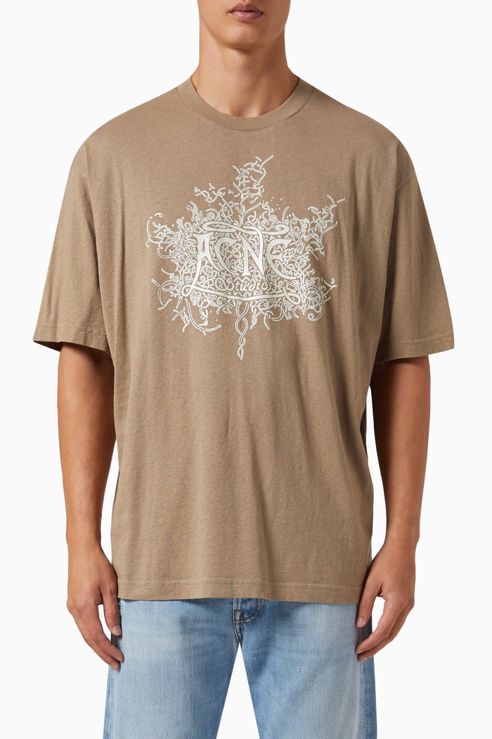 

Glow In The Dark Logo T-shirt in Cotton, Neutral