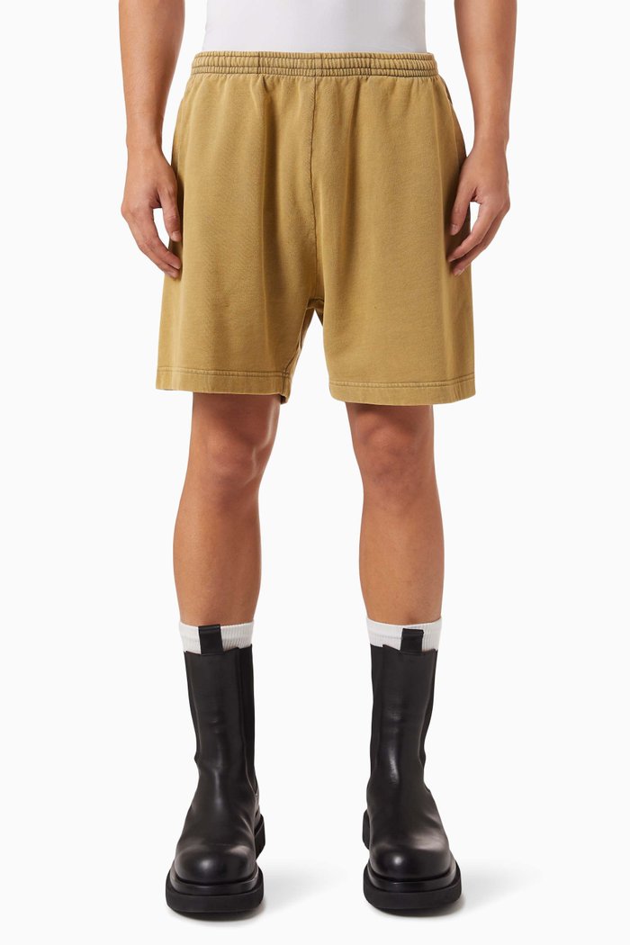 

Logo Mid-rise Sweatshorts in Cotton, Green