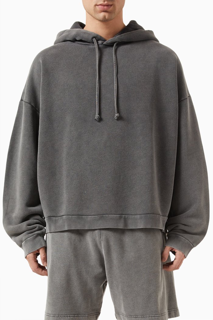 

Logo Patch Hoodie in Cotton, Black