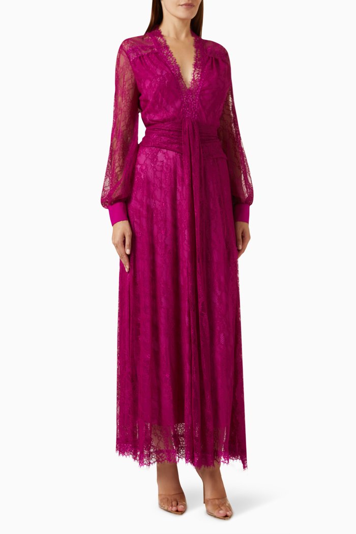 

Sposare Maxi Dress in Lace, Purple