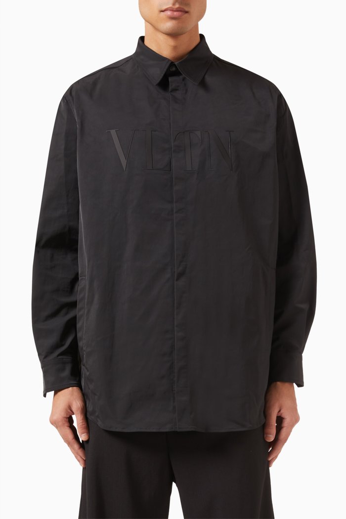 

Valentino Garavani Logo Shirt, Black