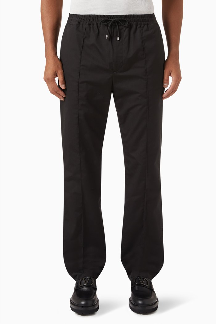

Valentino Garavani Sweat Pants in Poplin, Black