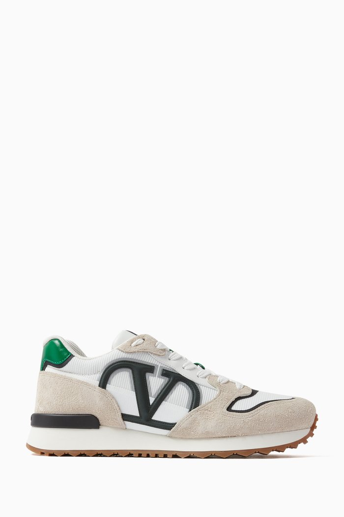 

Valentino Garavani VLOGO Pace Sneakers in Leather, Neutral