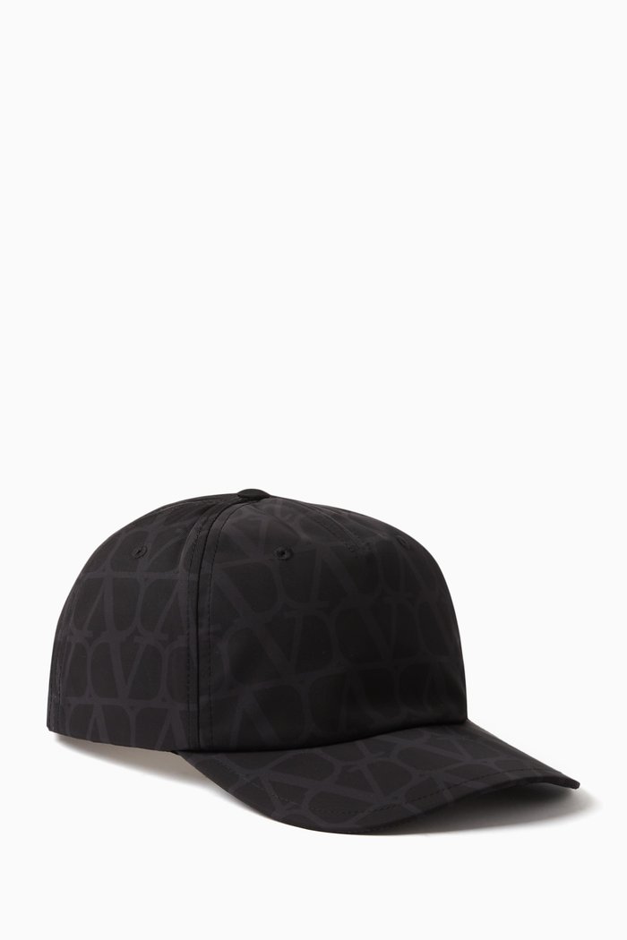 

Valentino Garavani Toile Iconographe Baseball Hat, Black