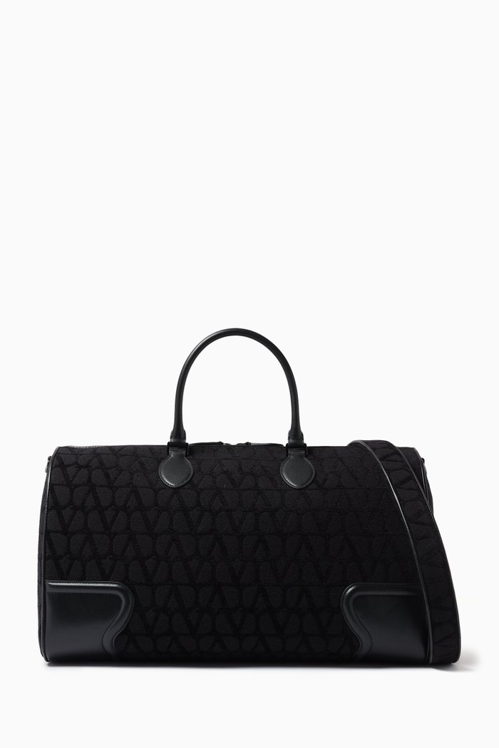 

Valentino Garavani Toile Iconographe Duffle Bag in Canvas, Black